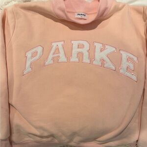 Parke Women's Light Pink Crew Neck Sweatshirt